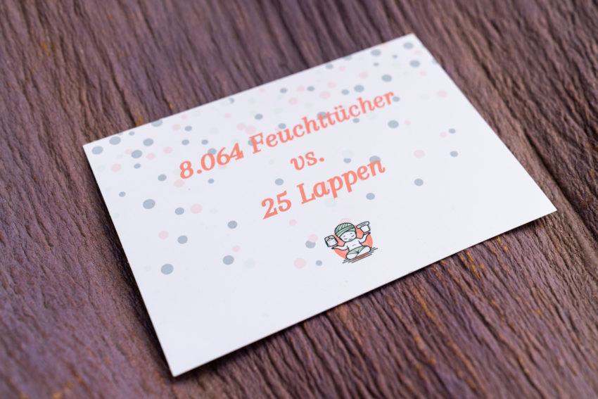 Grußkarte: Feuchttücher