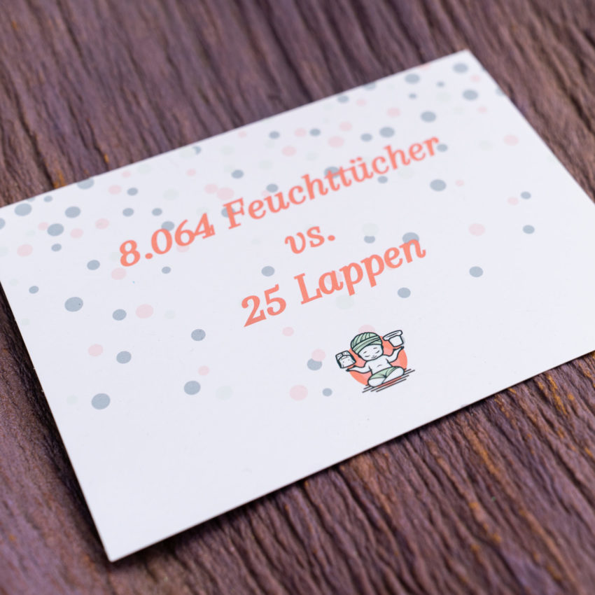 Grußkarte: Feuchttücher